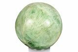 Polished Green Fluorite Sphere - Madagascar #246095-1